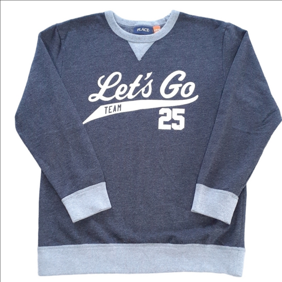 Place Gray Sweatshirt Size Large 10-12 - Picture 1 of 3